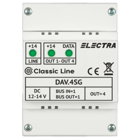 Doza derivatie video DAV.4SG Classic 4 iesiri - ELECTRA DAV.4SG ELECTRA - 1